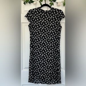 FASHION Q Black & White Floral Dress- Size M